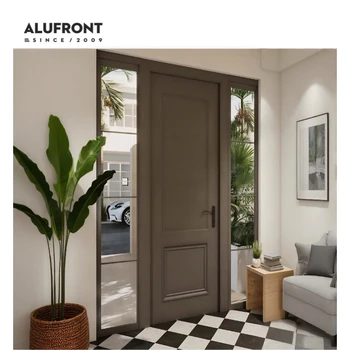Alufront AS2047 Certified CustomIzed Aluminum Panel Modern External Exterior Entry Pivot Door Smart  Security Entrance Doors