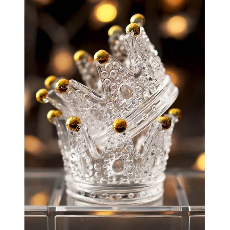 Оптовая продажа, специальный новый дизайн, стеклянная Корона, упаковочный футляр, без латекса, косметическая губка, упаковочный футляр для макияжа