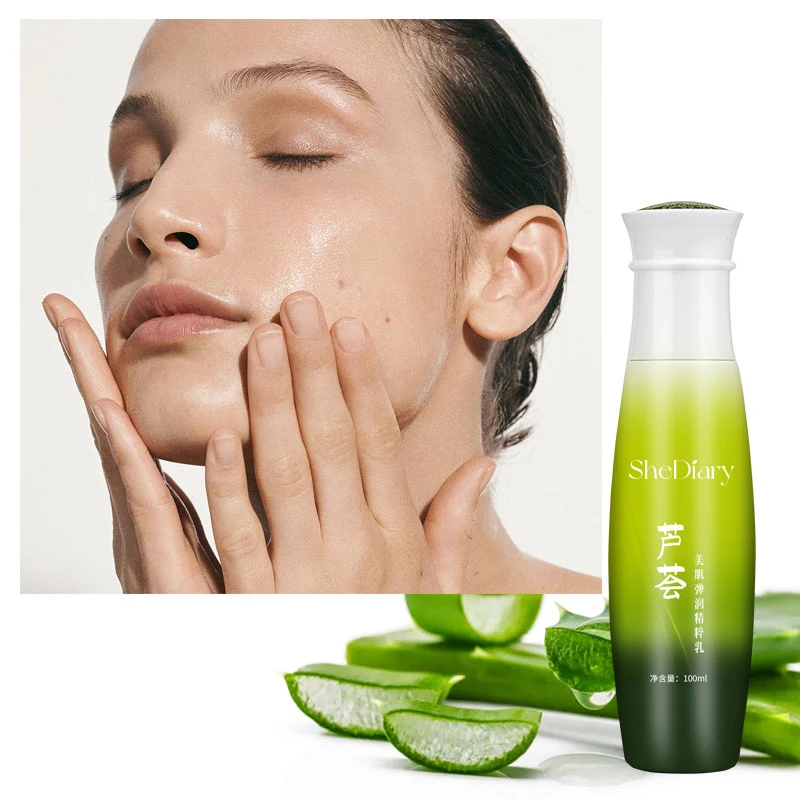 Loción hidratante de Aloe Vera 80% orgánica Natural de marca personalizada para tratamiento de acné hidratante blanqueador facial al por mayor