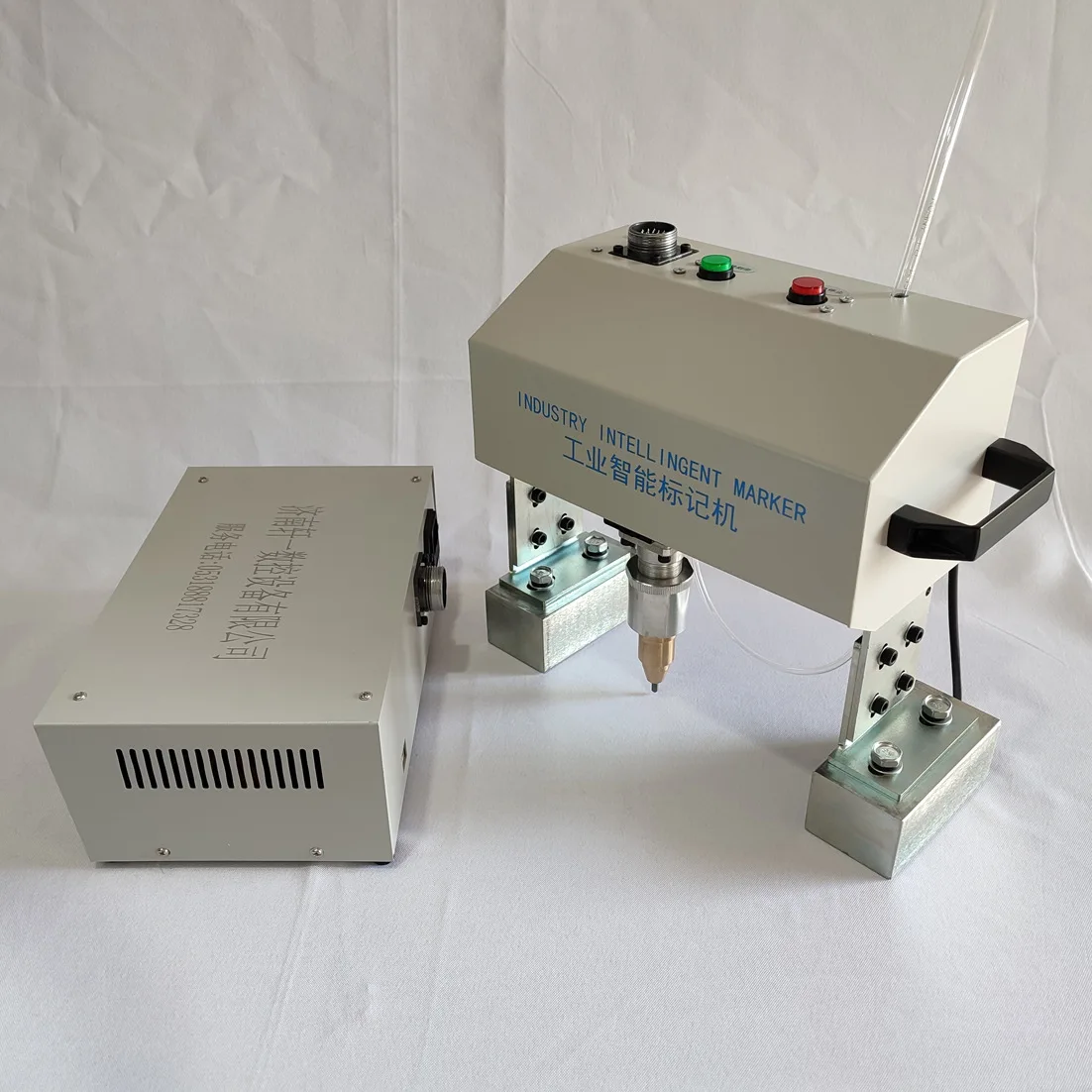 TEBAK Factory Price XY-02 Pneumatic Metal Marking Machine CS SS Metal Name Card ID Card Engraving Machine for Sale