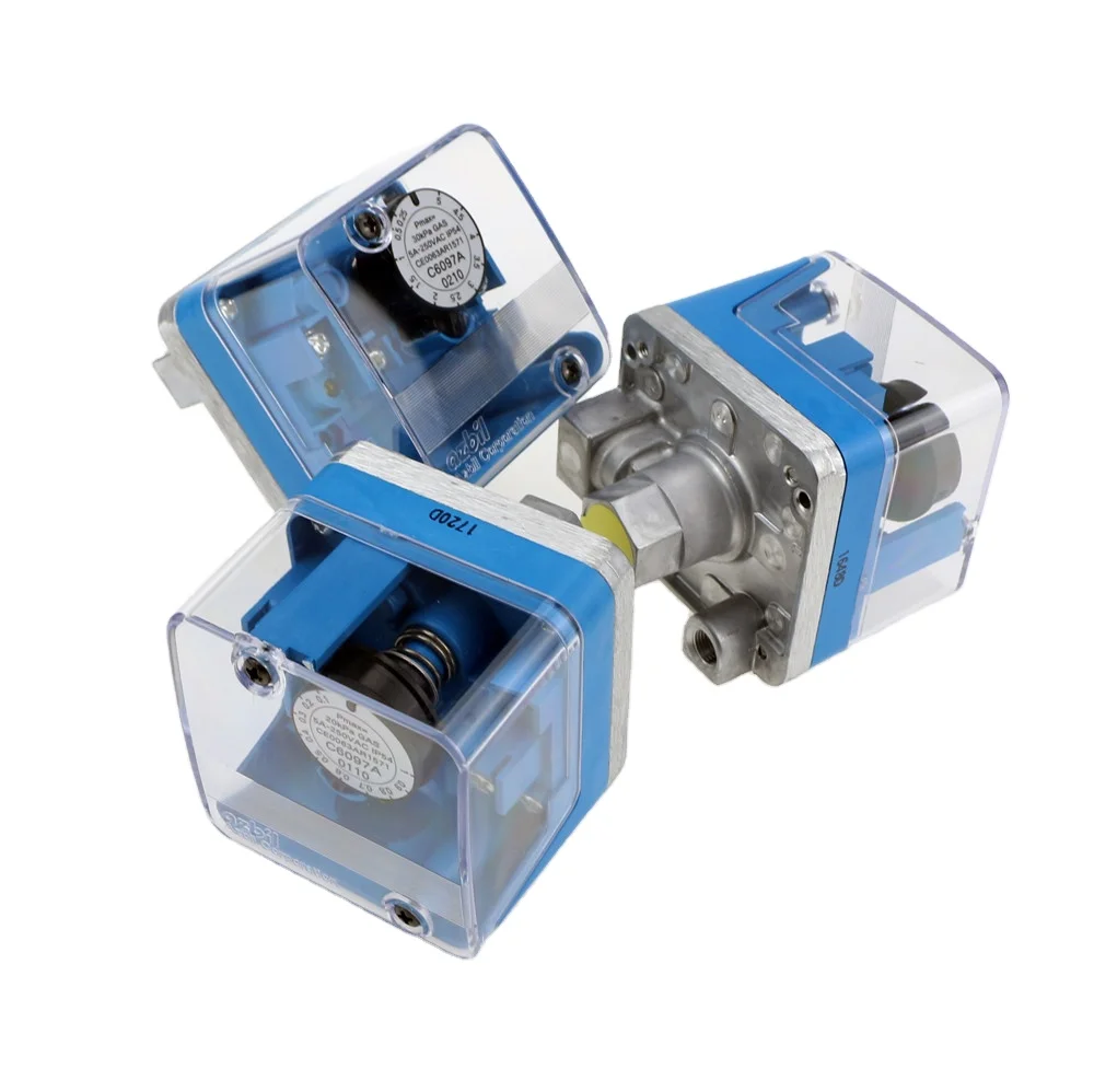 JATE Low Pressure Switch P6097A Series Safety Adjustment Low Switch Gas Industrial Burner air Boiler Automatic Pneumatic Flow