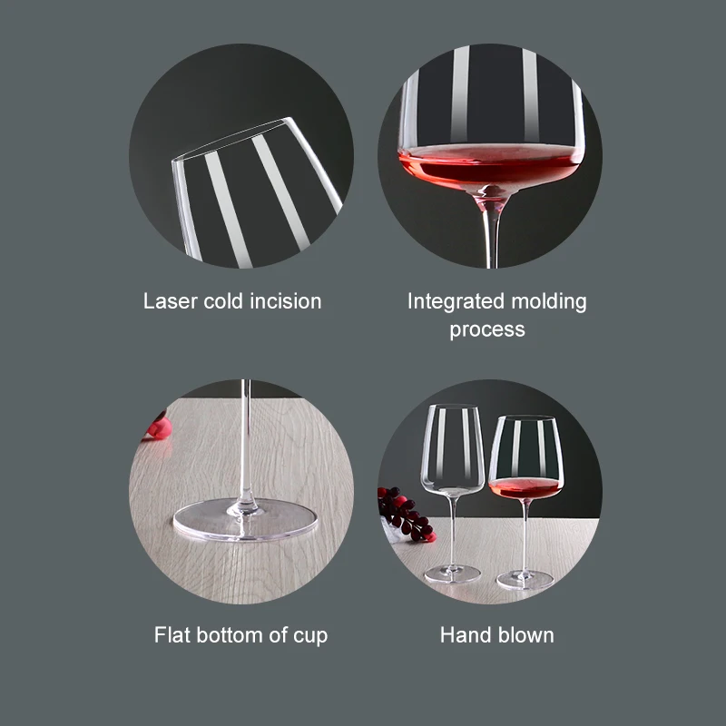 700ml OEM High Quality Original Personalised Classic Long Stem Oversized Burgundy Wedding extra Large Big Giant Wine Glass