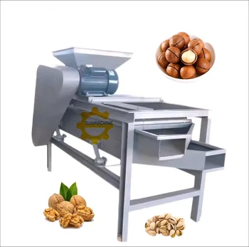 Commercial Automatic Cracker Sheller Walnut Nuts Pecan Almond Shelling Machine Pine Nut Cracking Machine