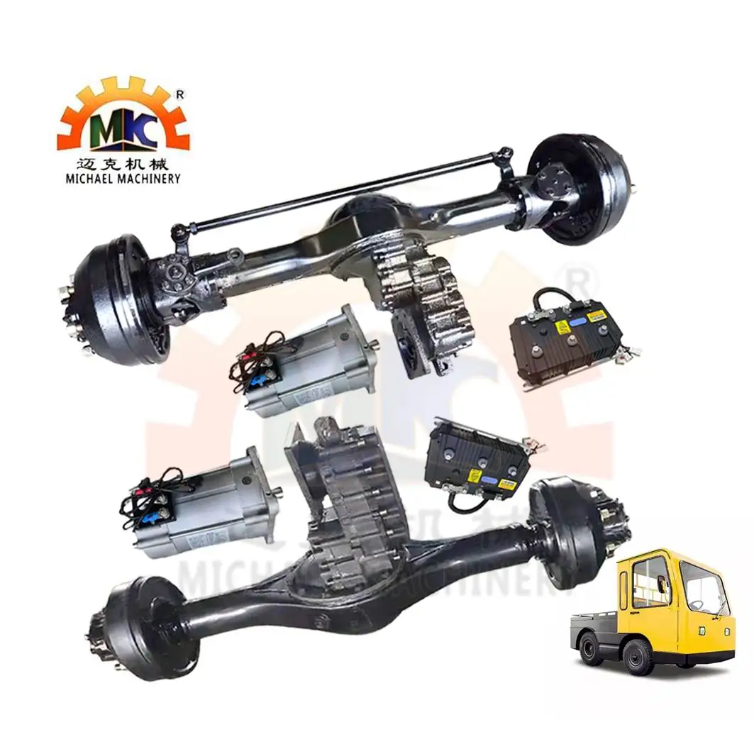 4x4 6ton Electric Aircraft Tow Tugs And Pushback Tractors Trailer Front