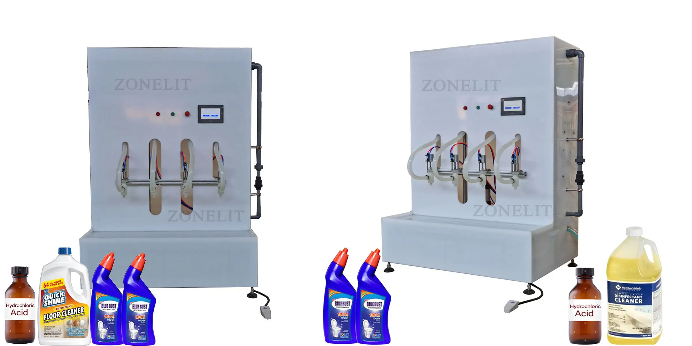 Semi Automatic Corrosive Liquid Pesticide Toilet Cleaner Chemicals Acid