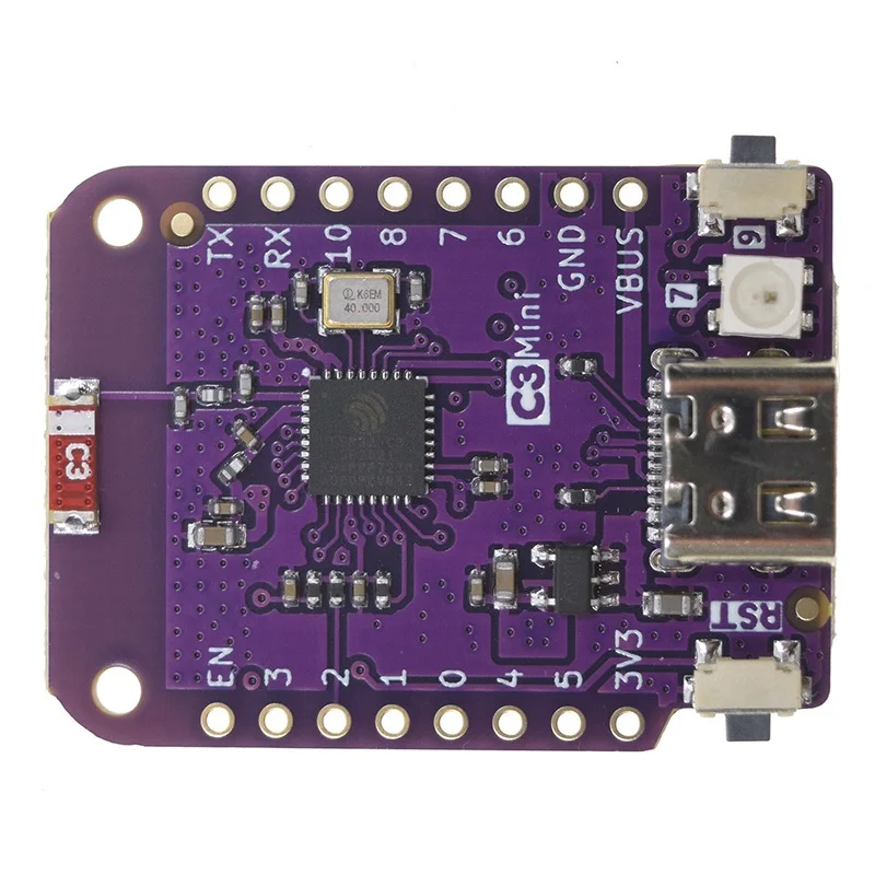 Esp32 C3 Mini V2.1.0 - Wifi Bt Le Ble Iot Board Esp32-c3fh4 Esp32-c3 ...