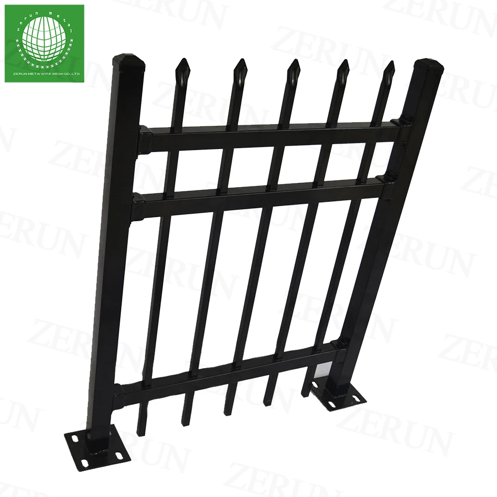 Wrought Iron Fence with Spear Top Metal Construction Site Usage 3D Modeling Service