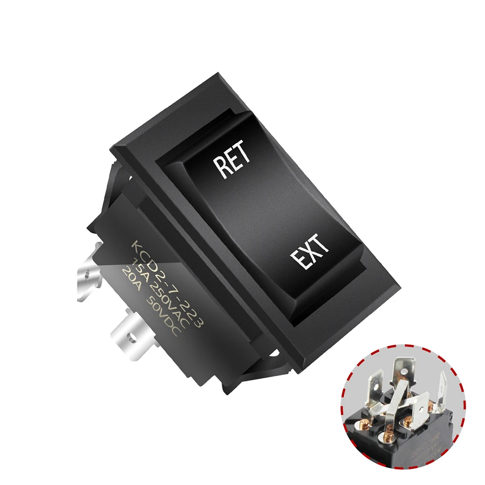 RV Rocker Switch 20 Amp DPDT Momentary Generator RV Designer S221 ...