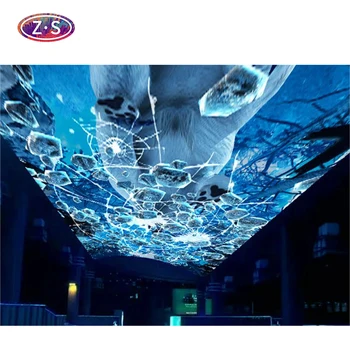 Multimedia 3D Lighting Ceiling Projection Interact Solution for Shopping Center