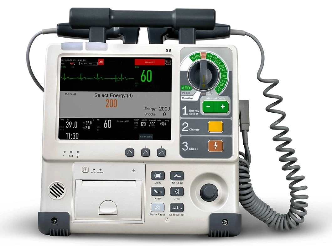 S8 Portable Biphasic 360J AED Automated External Defibrillator Monitor With 12-lead ECG manufacture