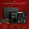 Black 12-piece set, dual-valve version
