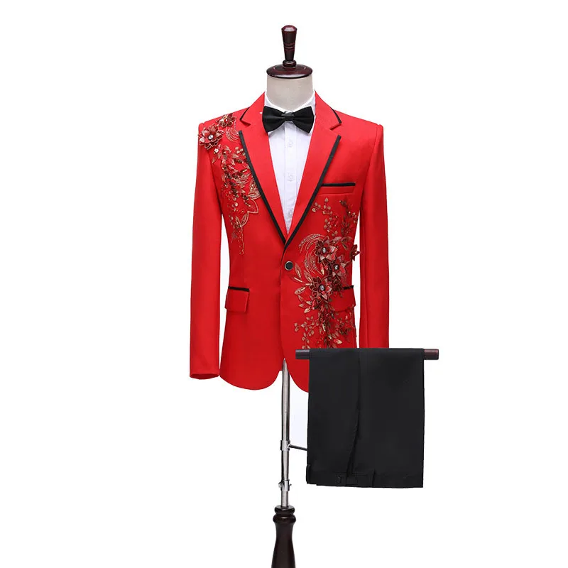 Clubbing Outfit Male - Stylish Sequins for Stage Performance