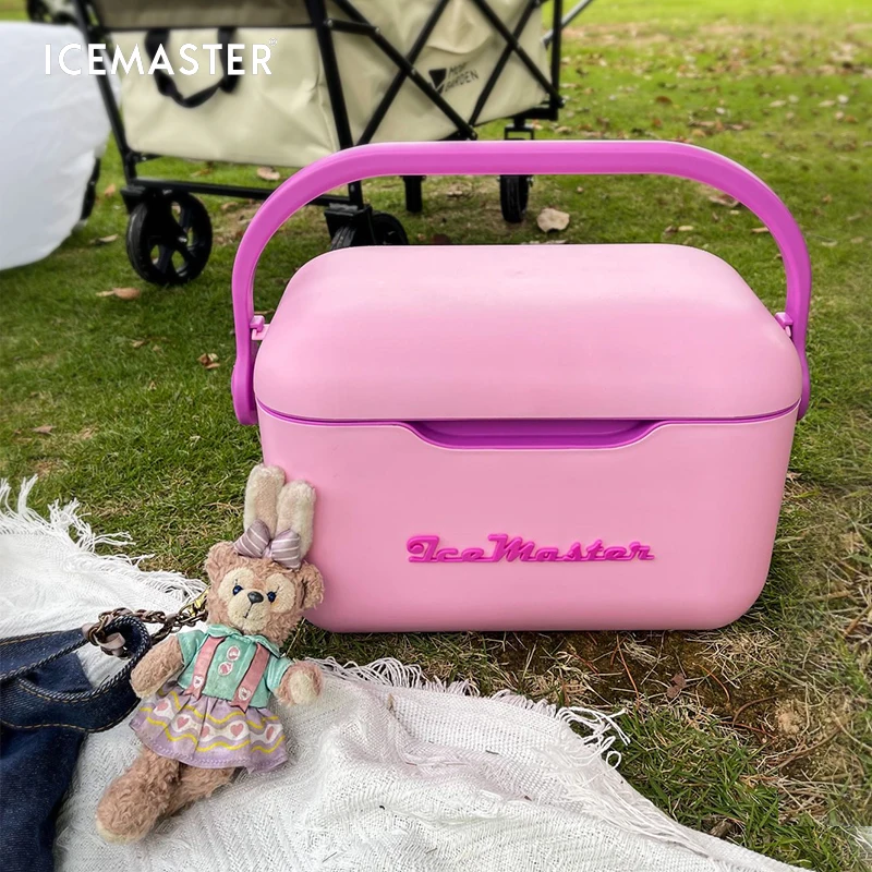 IceMaster Patented 12Qt Plastic Fresh-Keeping Small Portable Hard Car Ice Chest Cooler Box Icebox Ice Master Cooler Custom