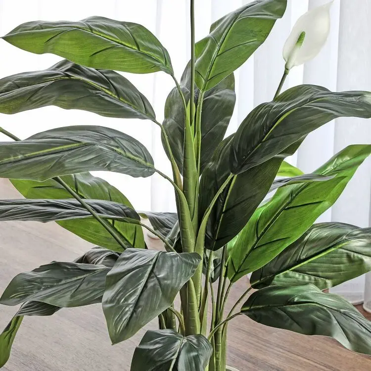 Cheap Price 130CM Green Houseplant Faux Spathiphyllum