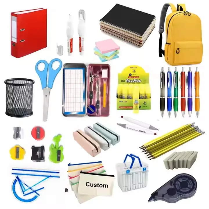LINKHOUSE Super Supply Chain Blue 75mm A4 PVC Lever Arch FC Binder File Folders Quick Labor Clip Organizer Stationery Set CN