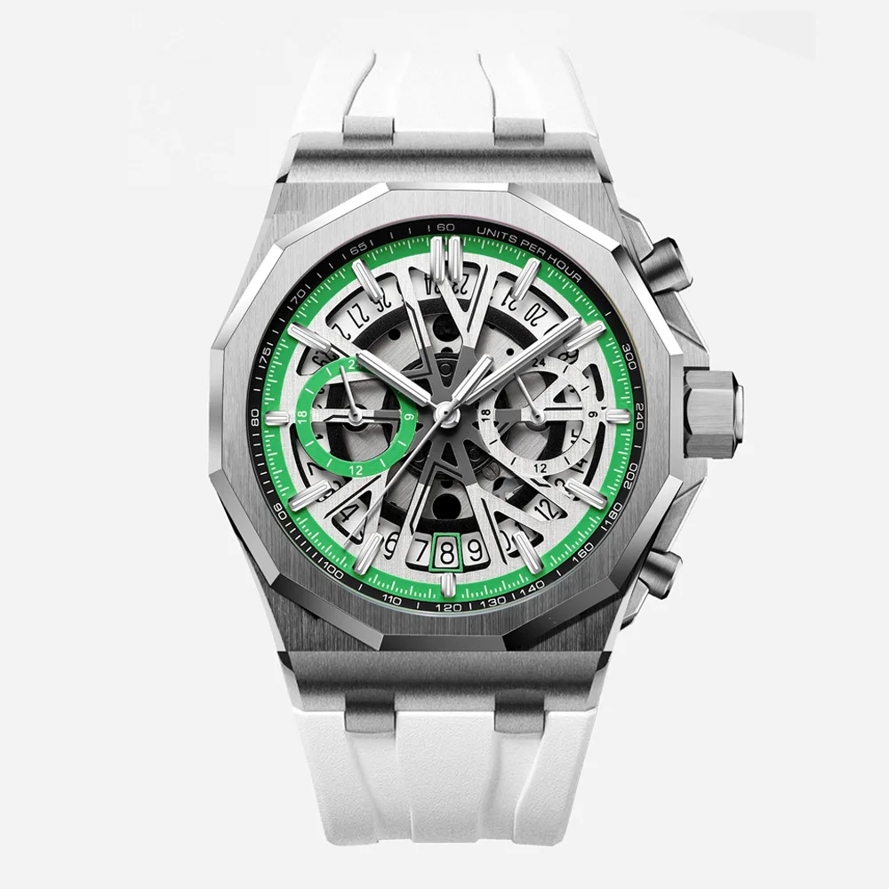 DIDUN luxury unique men quartz watch exclusive Silicone strap water proof Calendar character outdoor reloj watch 222023