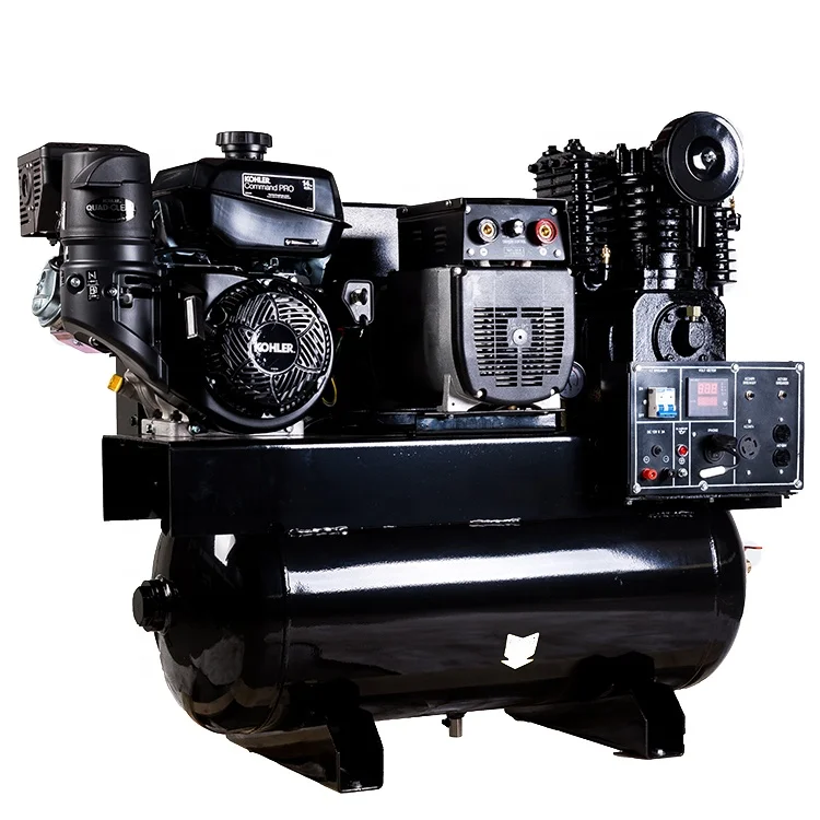 3-в-1 Kohler газовый воздушный компрессор генератор сварочный аппарат с баком 30 галлонов