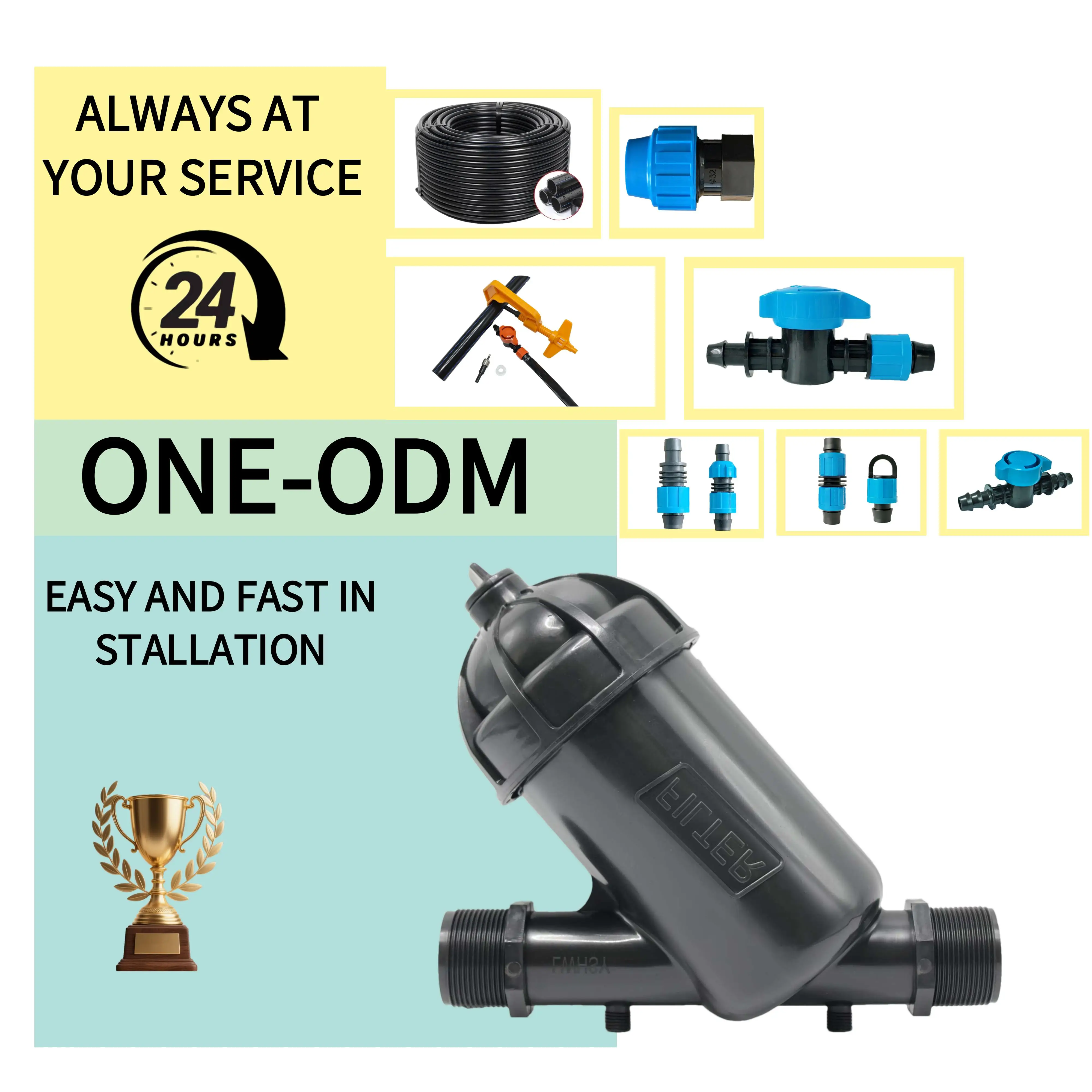 product 25mm 90mm water filter y shaped mesh 100 mesh agricultural irrigation system-4