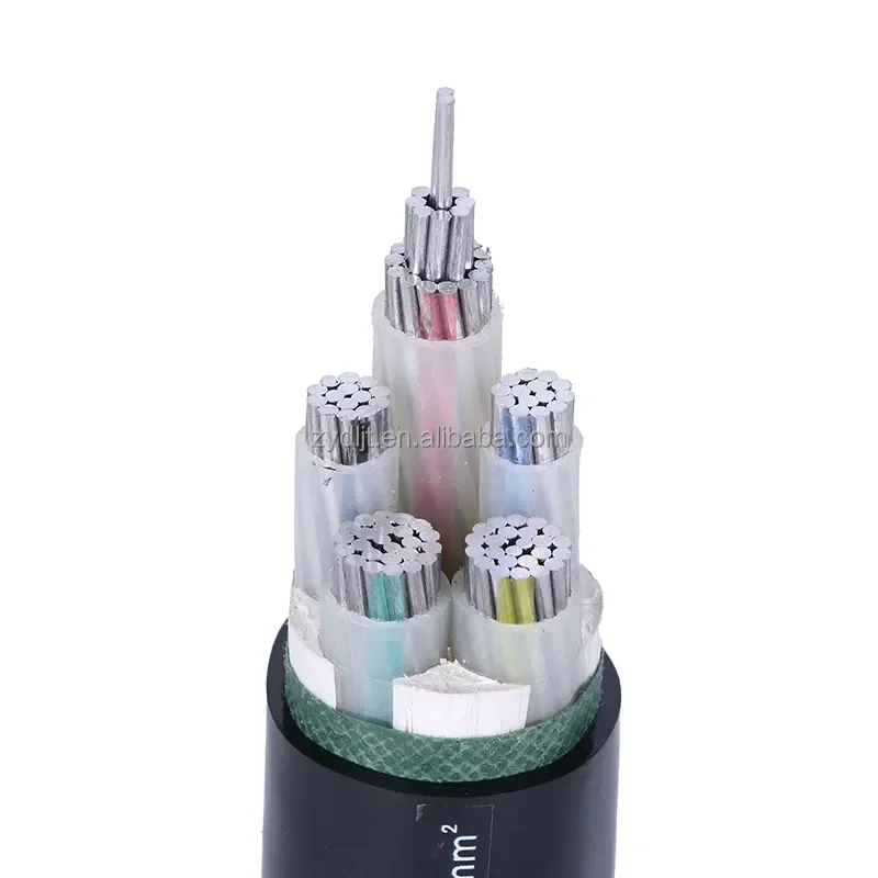 Yjlv-0.6/1kv High Quality XLPE Insulated Cross-Linked Aluminum Core Power Cable 1-5 Cores Low Voltage Construction Power