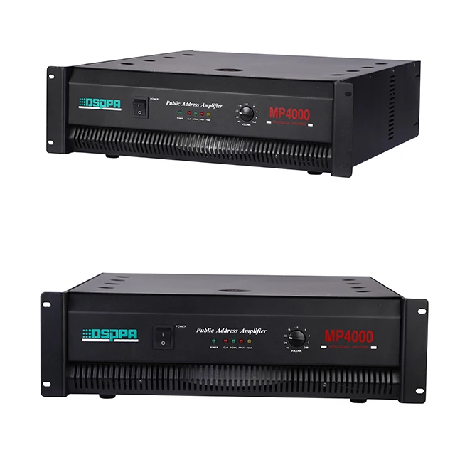 DSPPA MP4000 PA Power Amplifier 2U 2000 Watt Audio Power Amplifier