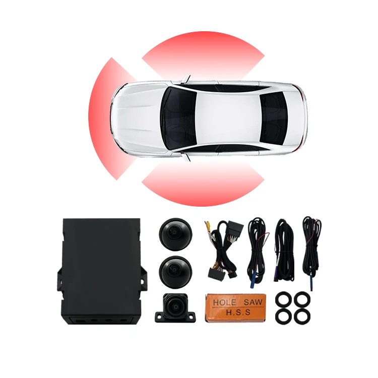 3 Car Camera System 1 Front View and 2 Side View Cameras for Volkswagen Honda Toyota Buick Ford KIA Hyundai