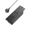 Noir-2 * prises AC + 2 * USB-A-AU