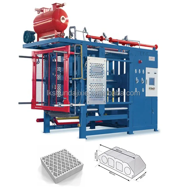 High Cost Performance EPS Polystyrene Styrofoam House Building Insulated Concrete Form Brick ICF Foam Block Machine
