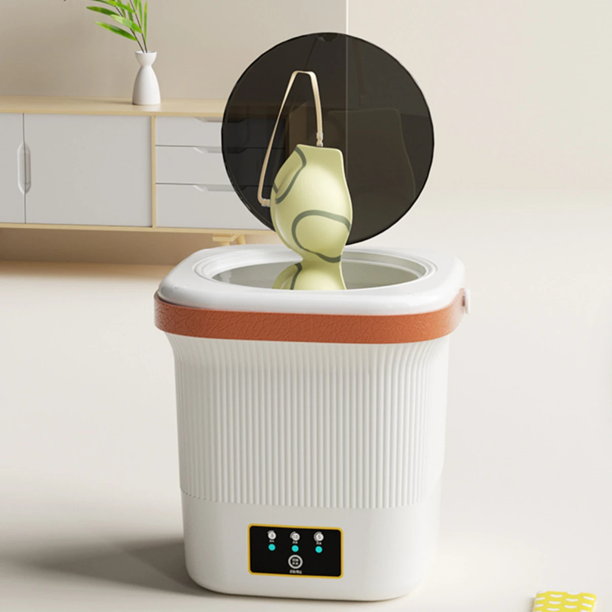 Hot Selling Electric Portable Mini Washing Machine with Spin Dry Function Foldable Desig aperçu 5