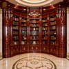 Bibliothèque en bois d'acajou