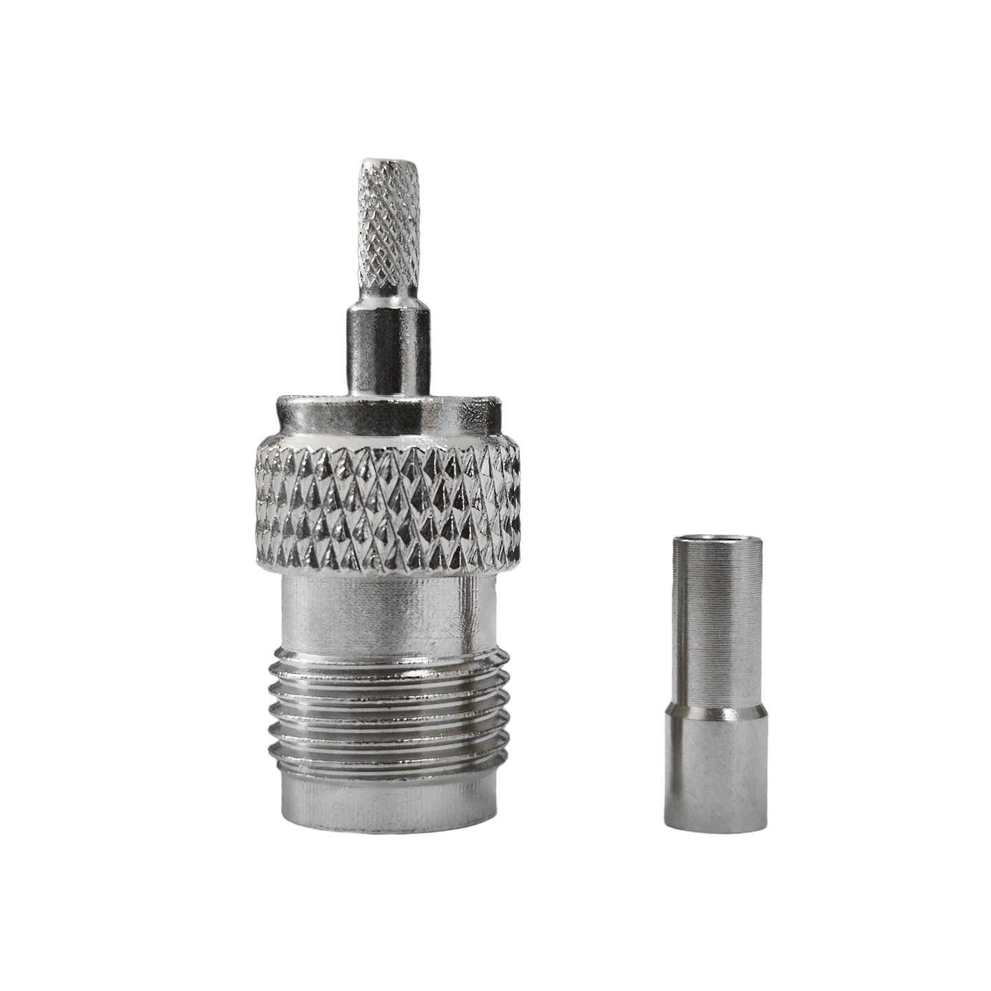 Factory Supply TNC-C-K1.5 Nickel Plated TNC Female Connector for RG316 RG174 Cables