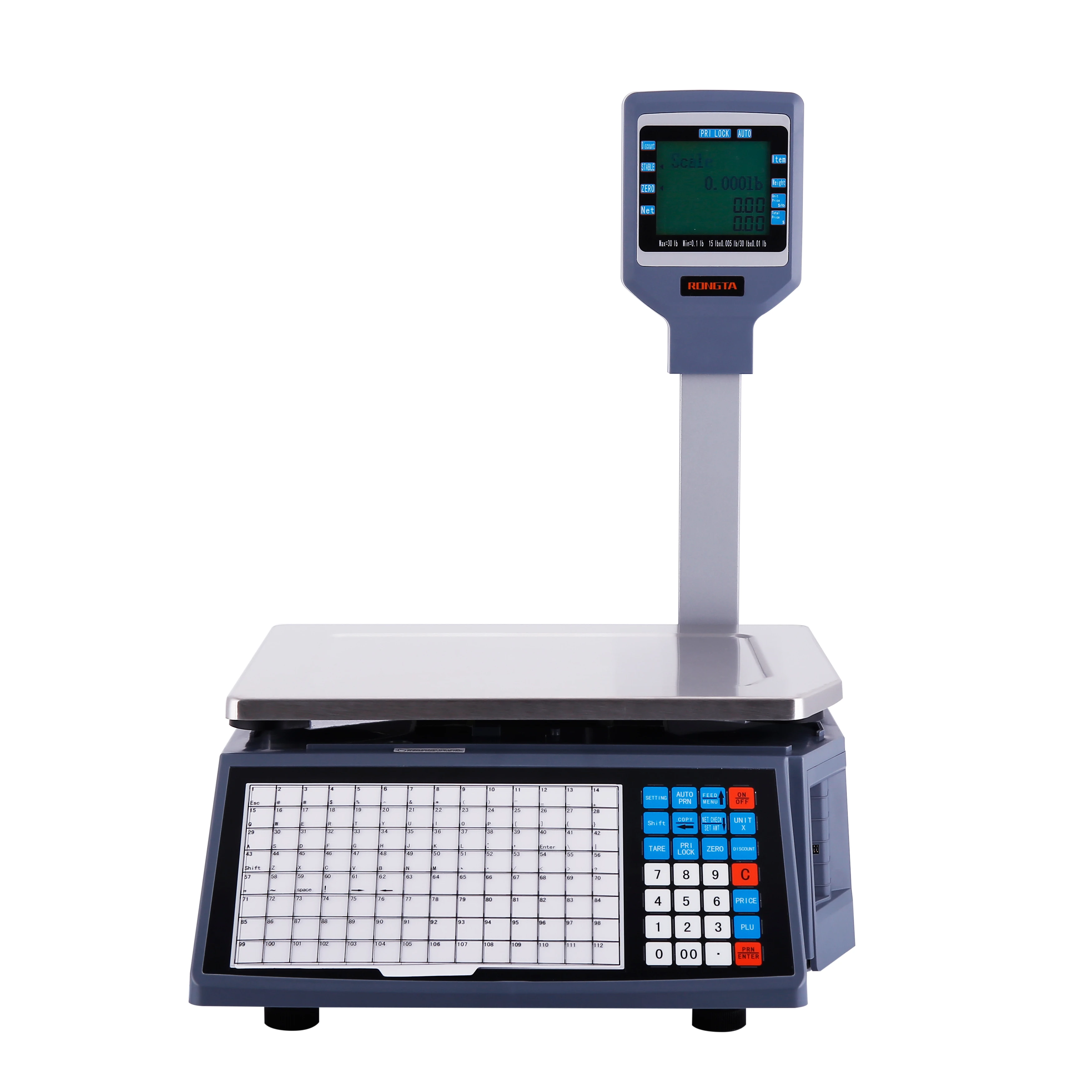 Weighing Scale With Printer for Barcode Label Printing Balance Scale Digital Weight for Vegetable Meat Fruit