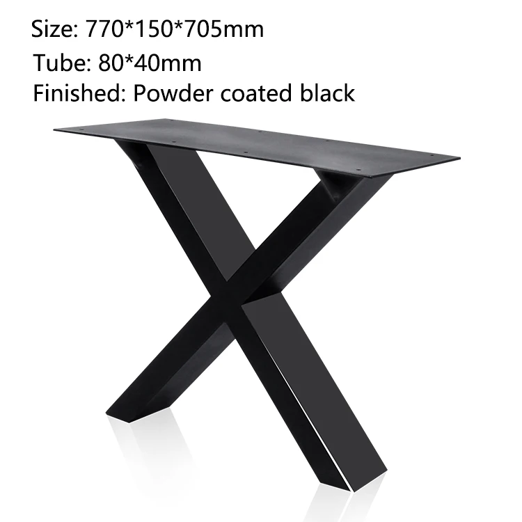 Oem Modern Furniture Hardware Industrial Square Metal Iron Table Legs