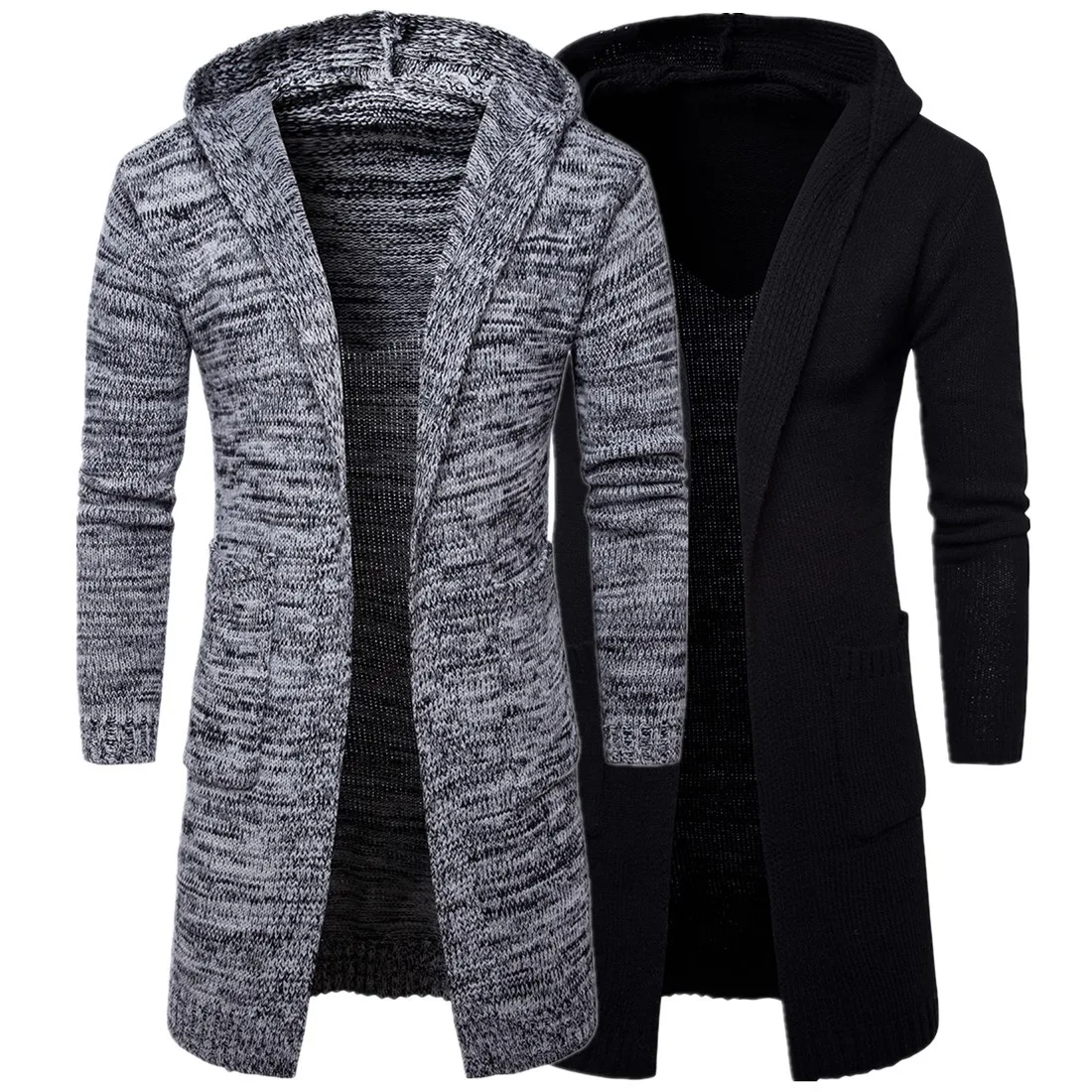 Abrigo Largo De Tejido Para Hombre,Cárdigan Informal,Jersey Con Capucha  Ajustado,A La Moda,2022 - Buy Los Hombres Con Capucha Casual Cardigan Suéter,Largo  Suéter Con Capucha,Los Hombres De Punto Suéteres Product on Alibaba.com