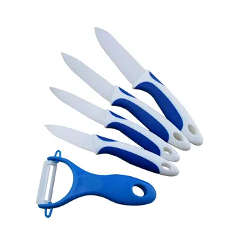 Homsense Amazon Hot Sale Knife Set PP handle Non-stick Coating Ceramic Knife Set Kitchen Tools knives kitchen sets