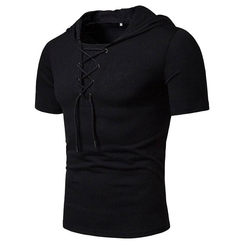 RNSHANGER Summer T-Shirt with Hood - Lightweight, Casual, and Sporty