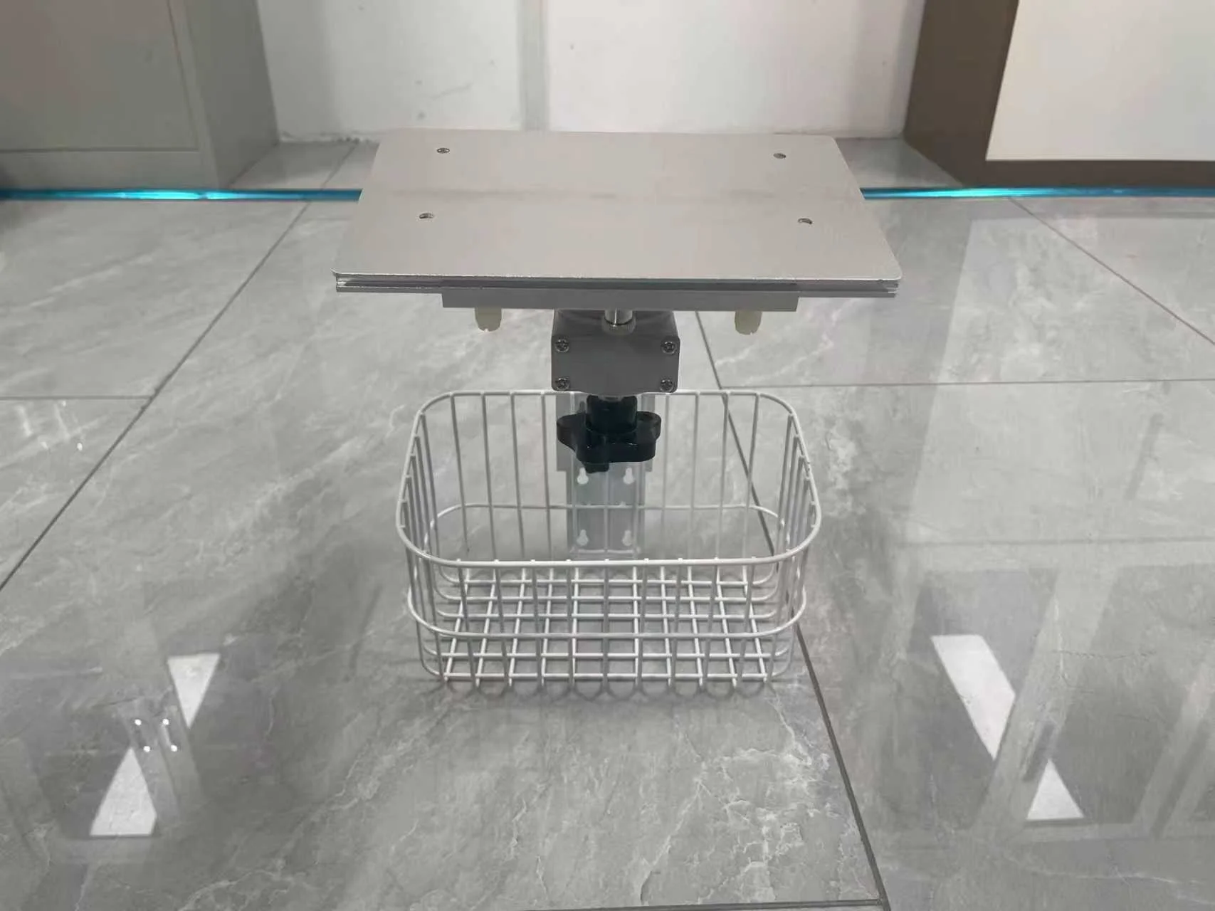 Hospital Furniture Portable Adjustable Modern Wall Mount Bracket with Basket for ICU Hotel & Hospital Use 5