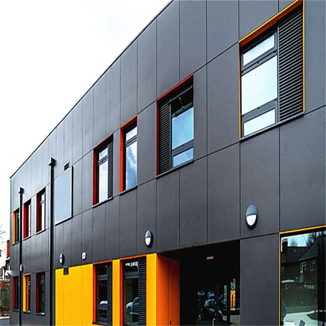 Panneaux composites en aluminium Alucobond personnalisés, recouverts de noir foncé et brillant, feuille acp/acm pour la décoration de bâtiments, 4'x8' pieds