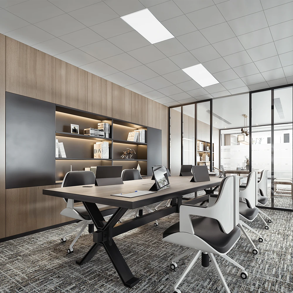 Home Office Studio Modern Recessed ultra Thin Frameless square Panel Lamp  Flat Slim Led Ceiling Panel Light