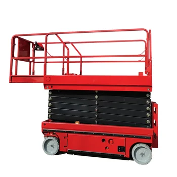 Small electric lifting platform for high-altitude operation of hydraulic indoor scissor lift