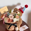 Colorful 11 cute duo flower pot birthday bear
