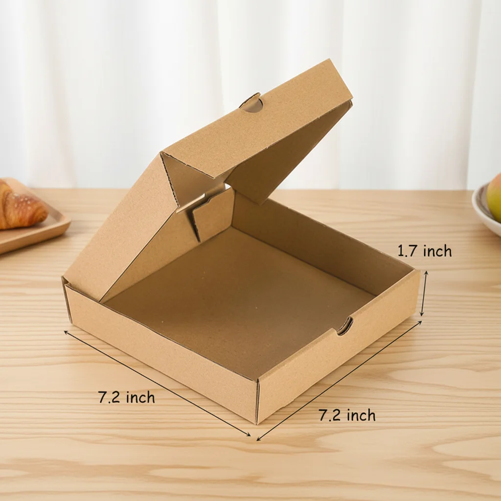 Double-Wall Eco-Friendly Recyclable Self-Erecting Corrugated Boxes Custom Logo for Gourmet Frozen Pizza Shipping