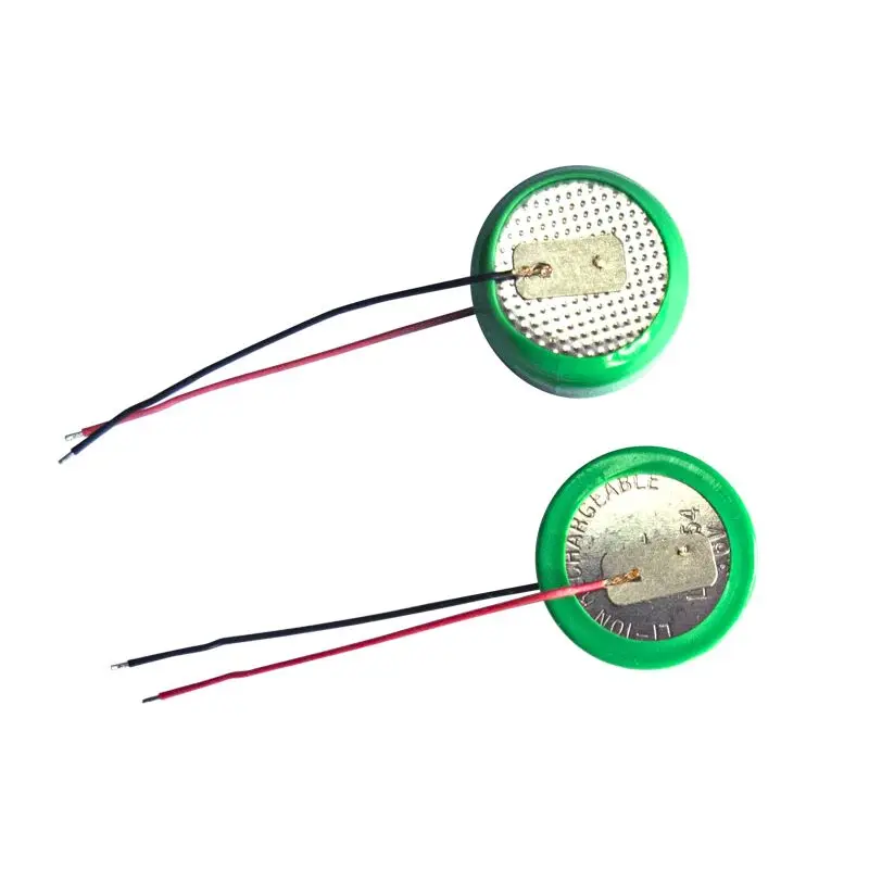3 6 v 60mah Li-Ion аккумулятор Кнопка Плоский Круглый Аккумулятор Беспроводная гарнитура CP1254 ICR1254 LIR1254 батарея с проводами