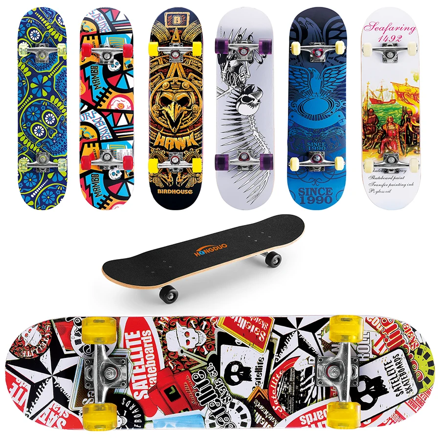 Source Complete Skateboard 3108,7 Layer Maple Double Kick Concave 