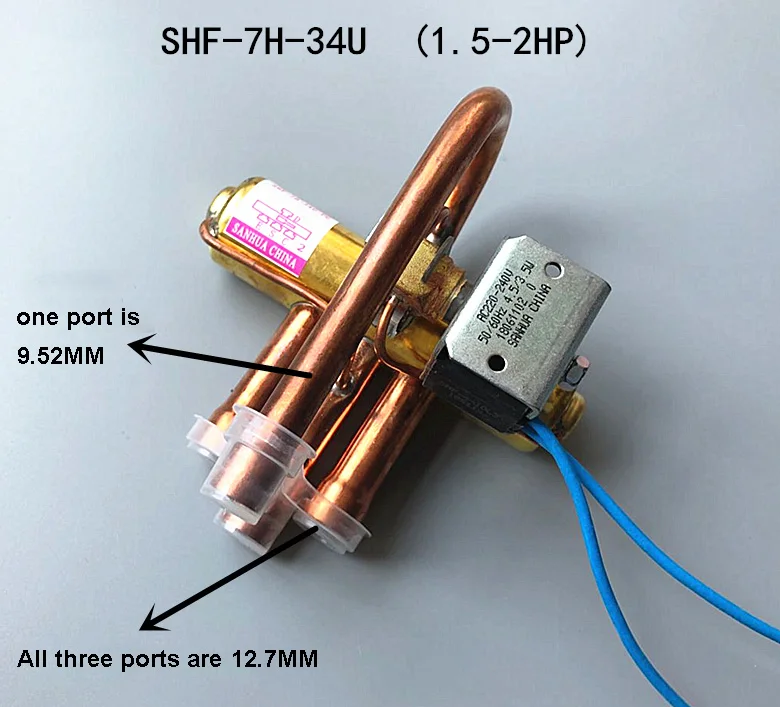 Air Conditioning 4-way Reversing Valve Midea Gree 2P air Conditioning air Energy Heat Pump Valve With Coil
