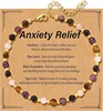 Bracciale in ametista, quarzo rosa e ossidiana