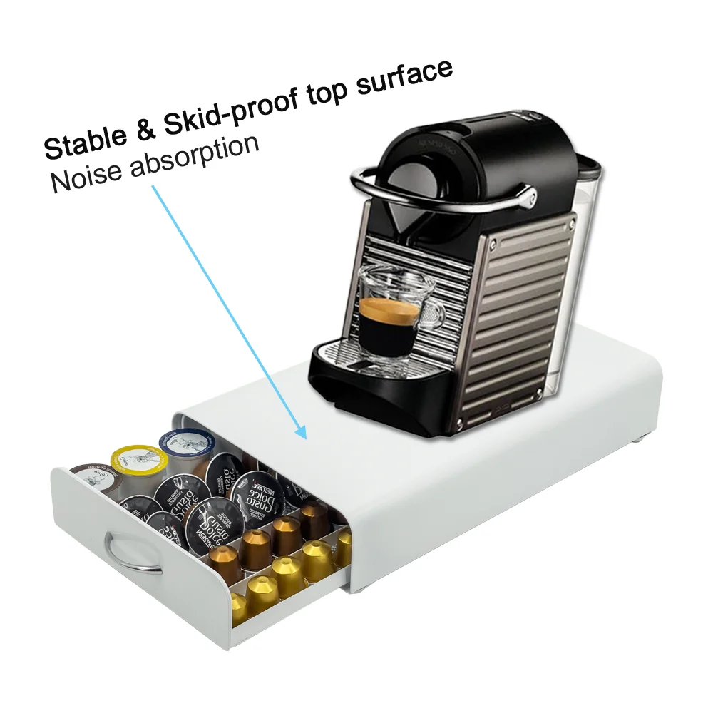 60 Pod Tassimo Coffee Capsule Holder Rack Dispenser Stand Kitchen Storage Drawer~p59365559