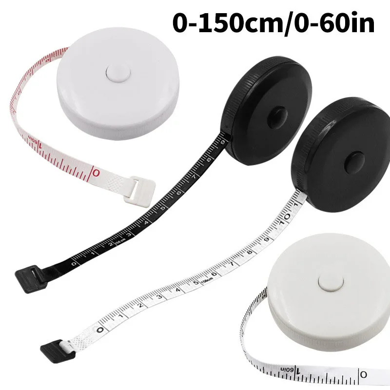 0-150mm black round mini measuring tape