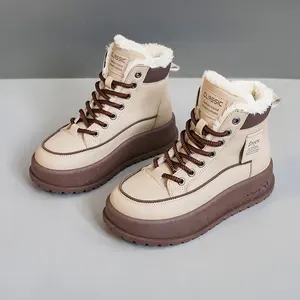 KT2811 Manufacturer Selling Fashionable Girl Cotton Shoes Warm Outdoor for Winter Season