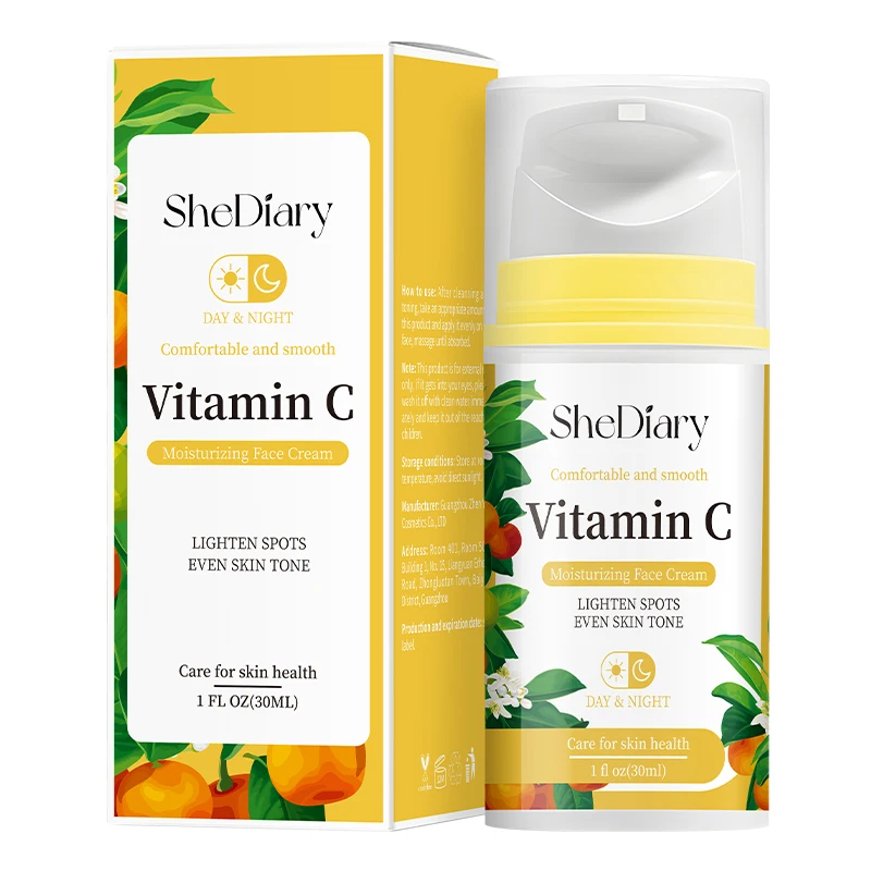 SheDiary OEM Brightening Anti-Spots VC Cream Nicotinamide Vitamin C Whitening Face Cream Day And Night Facial Cream