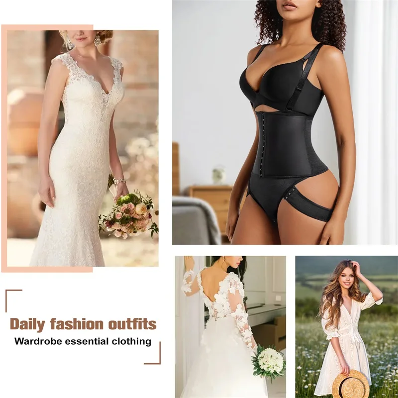 Women Tummy Control Panties Shaper Shoulder Strap Trainer Butt Lift Pull Body Corset Shaping Underwear Waist Trainer Shapewear factory